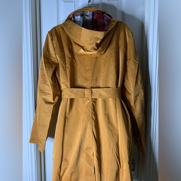 SaphiRose Women's Water-Resistant Trench Coat Long Peacoat with Removable Hood - Picture 9 of 12